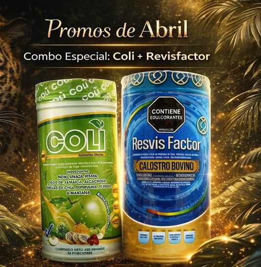 COMBO DEL MES  COLI + RESVISFACTOR CALOSTRO BOVINO